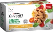 Purina Gourmet 4X85g Nature's Creations Kissanruoka, Pitkään Kypsennettyjä Minifileitä, Kanaa Ja Kalkkunaa (7613038187860)