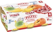 Piltti 6X125g Persikkaa Ja Banaania Hedelmäsose 4Kk (7613039865118)