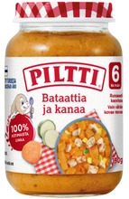 Piltti 190G Bataattia Ja Kanaa Lastenateria 6Kk (7613039975565)