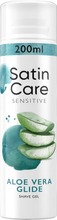 Gillette Satin Care Sensitive Aloe Vera Glide 200Ml Ihokarvanajogeeli