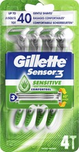 Gillette 4Kpl Sensor3 Sensitive Varsiterä