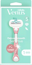 Gillette Venus Deluxe Smooth Sensitive Rosegold Ihokarvanajohöylä (7702018583805)