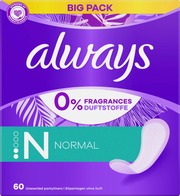 Always 60Kpl Normal Fresh&Protect Pikkuhousunsuoja (8001090131263)
