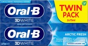 Oral-B 3D White Artic Fresh 2X75ml Hammastahna (8001841481913)