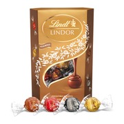 Lindt Lindor Maito Valko Hasselpähkinä Tumma Suklaakuula Pehmeällä Täytteellä 337G (8003340093925)