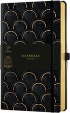 Castelli 13X21cm Art Deco Gold Muistikirja Viivallinen (8051166571172)