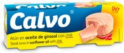 Calvo Auringonkukkaöljy & Chili Tonnikala 3X80/52G (8410090161321)
