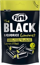 Fini Gourmet Lemon Gluteeniton Sitruunanmakuinen Täytelakritsipussi 180G (8410525252877)