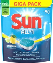 Sun Konetiskitabletti All-In-1 Lemon 90 Tab (8710847911620)