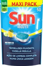 Sun Konetiskitabletti All-In-1 Lemon 50 Tab (8710847915277)