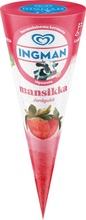 Ingman Jäätelötuutti Mansikka Lton 120Ml/66G (8711327379671)