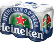6 X Heineken Alkoholiton Olut 0,0% 0,33 L (8712000050092)