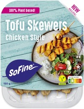 Sofine Tofu Skewers Chicken Style Vartaat Vegaaninen 150G (8718885891973)