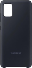 Suoja Galaxy A51 Silicone Cover Musta (8806090268564)