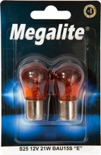 Megalite Autolamppu 12496 12V 21W Oranssi 2Kpl (8811032570124)
