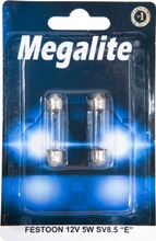 Megalite Autolamppu 12844 12V 5W  2Kpl (8811032570162)