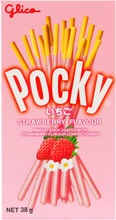 Glico Pocky Keksitikku Mansikanmakuisella Päällysteellä 38G (8851019310206)