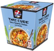 320G Kitchen Joy Thai-Cube Spicy Sesame -Kanaa Ja Nuudeleita Pakasteateria (8858984830029)