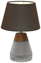 Eglo Pöytävalaisin Tarega Puu-Betonijalka, Ruskea Varjostin (9002759955274)