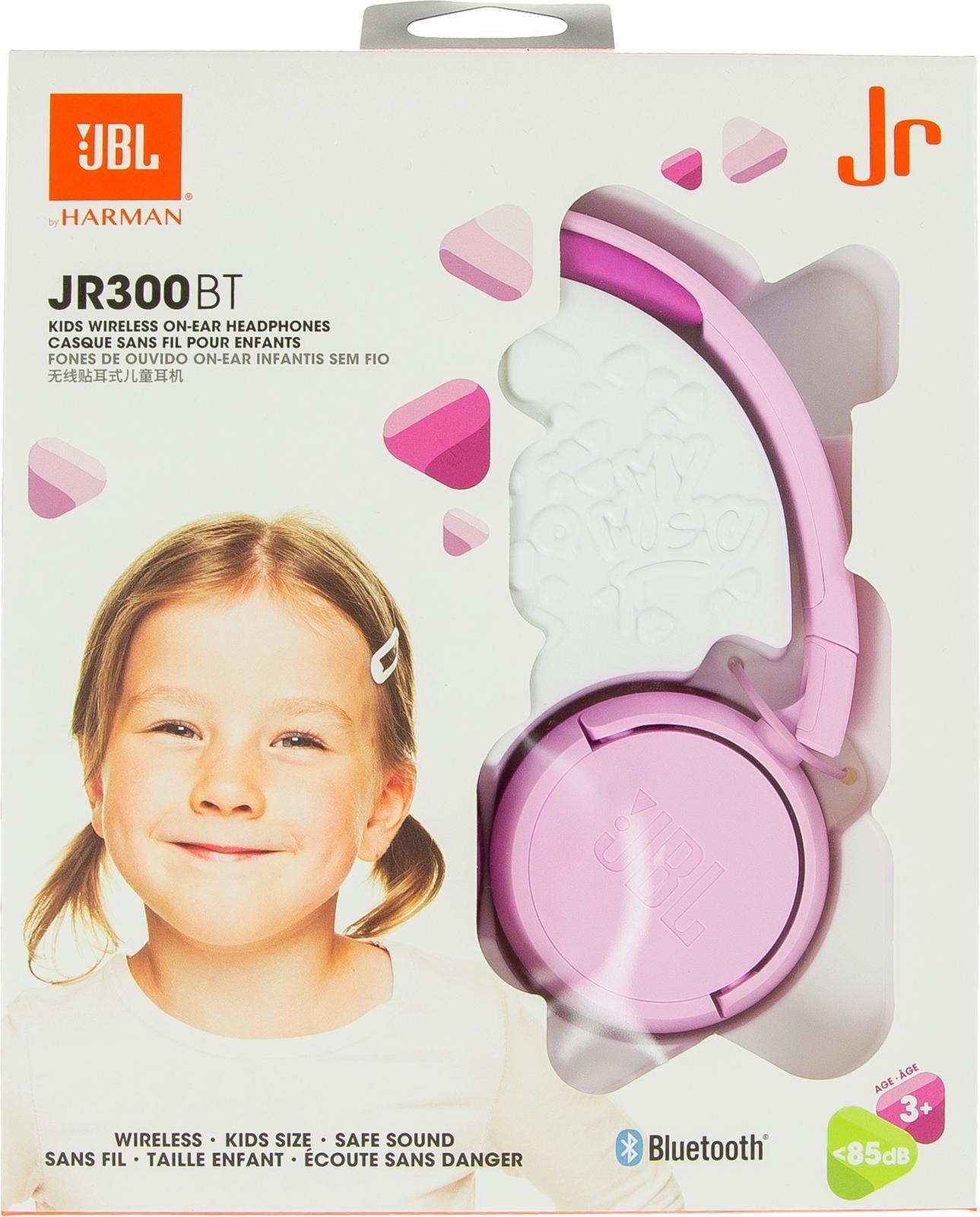 JBL JR300 lasten Bluetooth sankakuulokkeet langaton pinkki JBL Jr. 300BT langattomat on ear kuulokkeet (pinkki