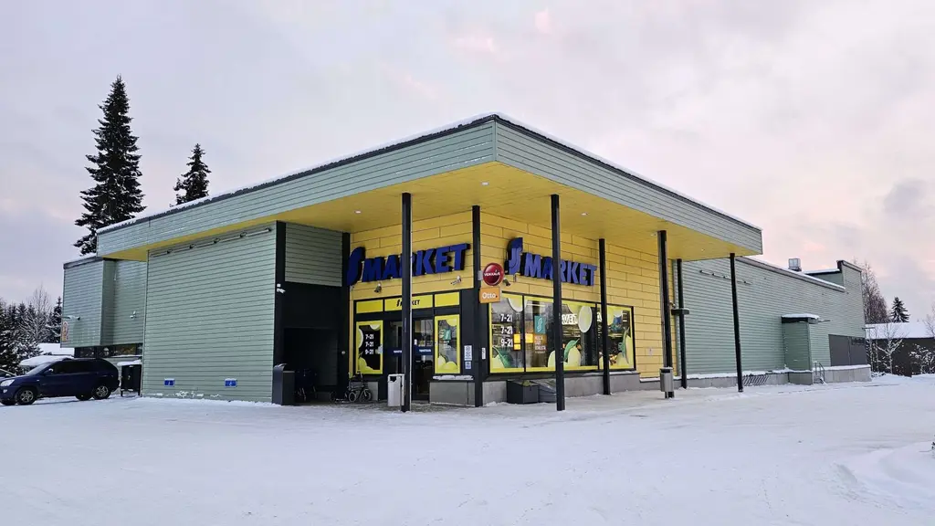 S-market Hankasalmen julkisivu 2026