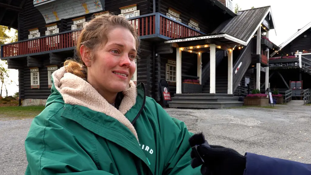 Näyttelijä Oona Airola Break Sokos Hotel Bomballa Kalevala: Kullervon tarina-elokuvan kuvauksissa.