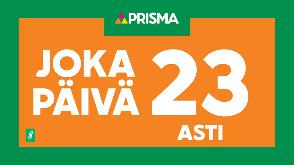 Rauman Prisma palvelee joka päivä klo 23 asti