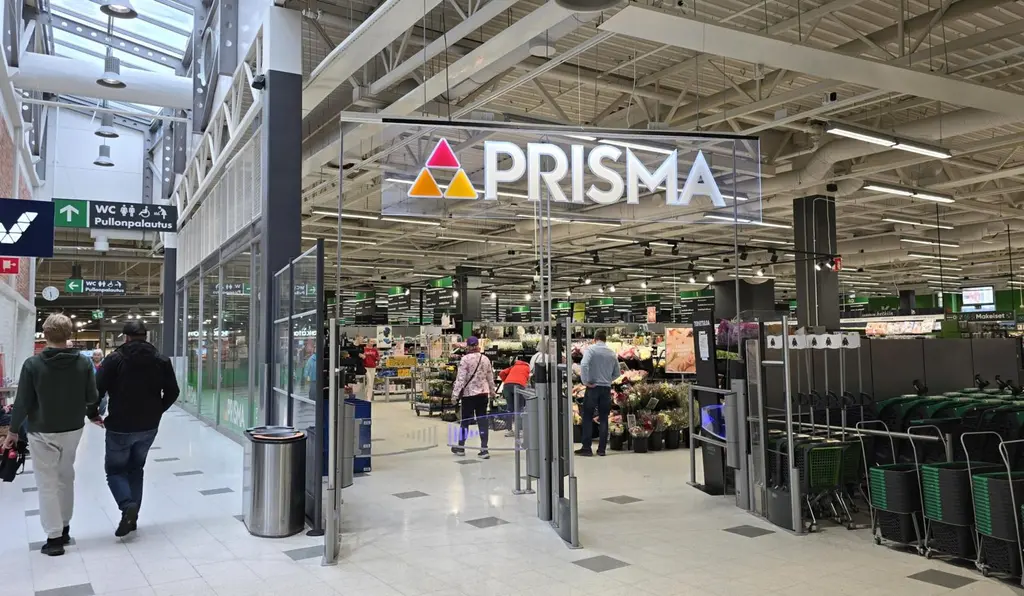 Prisma Sykkeen sisäänkäynti.