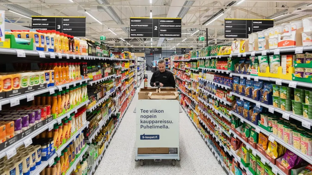 S-kaupat.fi ruoan verkkokauppapalvelu. Kuva S-market Uuraisilta.