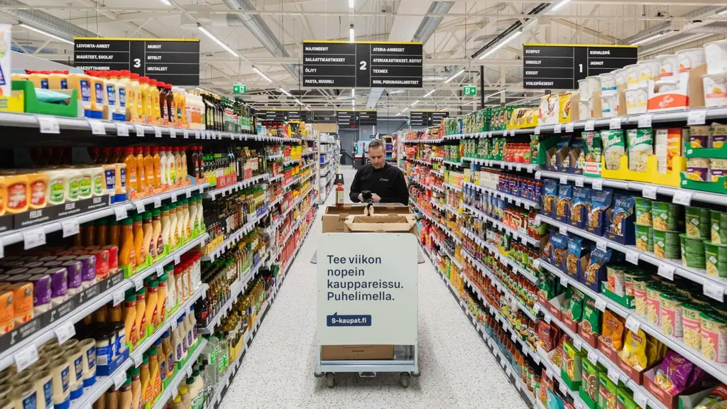 S-kaupat.fi ruoan verkkokauppapalvelu. Kuva S-market Uuraisilta.