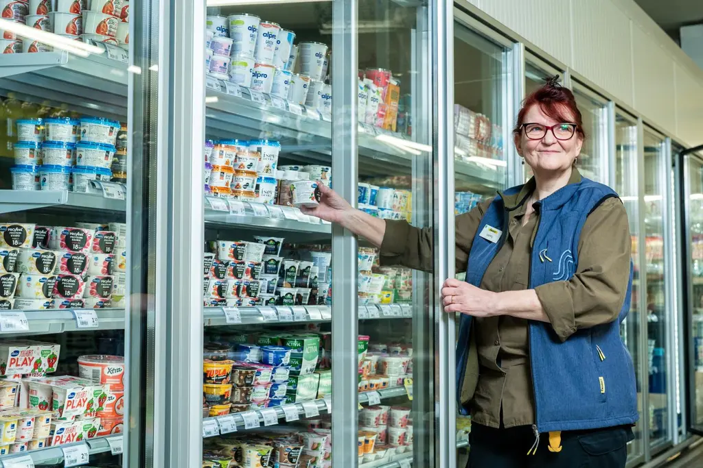 Vappu Turunen Valtimon S-marketissa