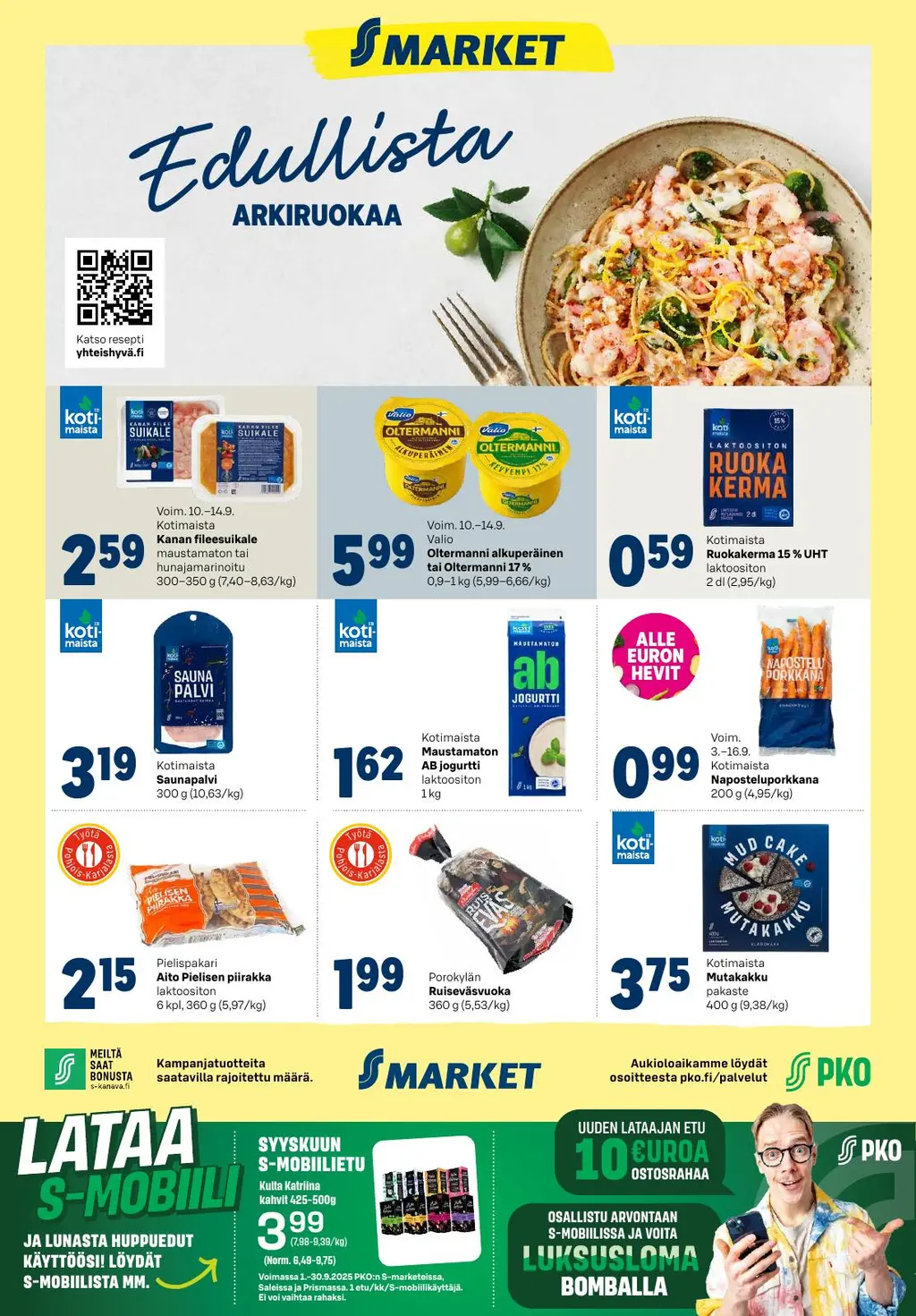 S-Market viikkoilmoitus 11-9-2025