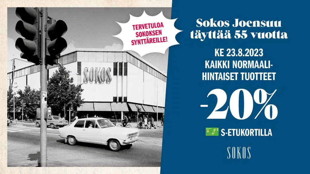 Sokos Joensuu 55 vuotta