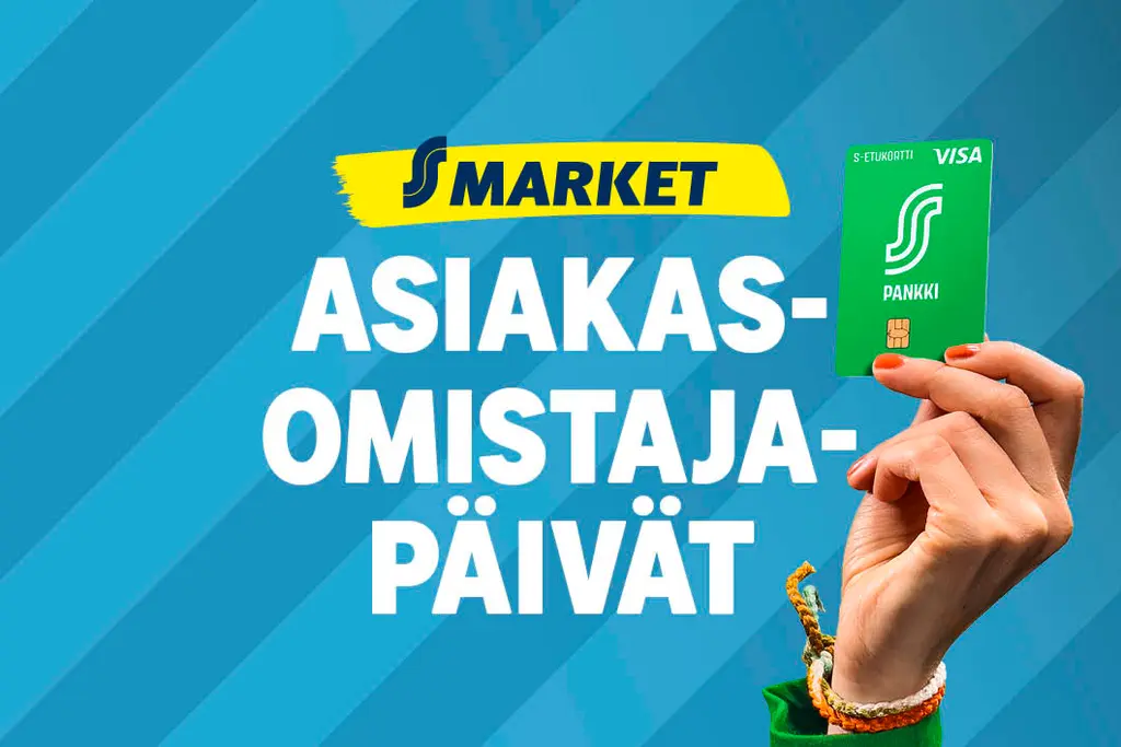 Asiakasomistajapäivät Eepeen S-marketeissa 12.–16.11.