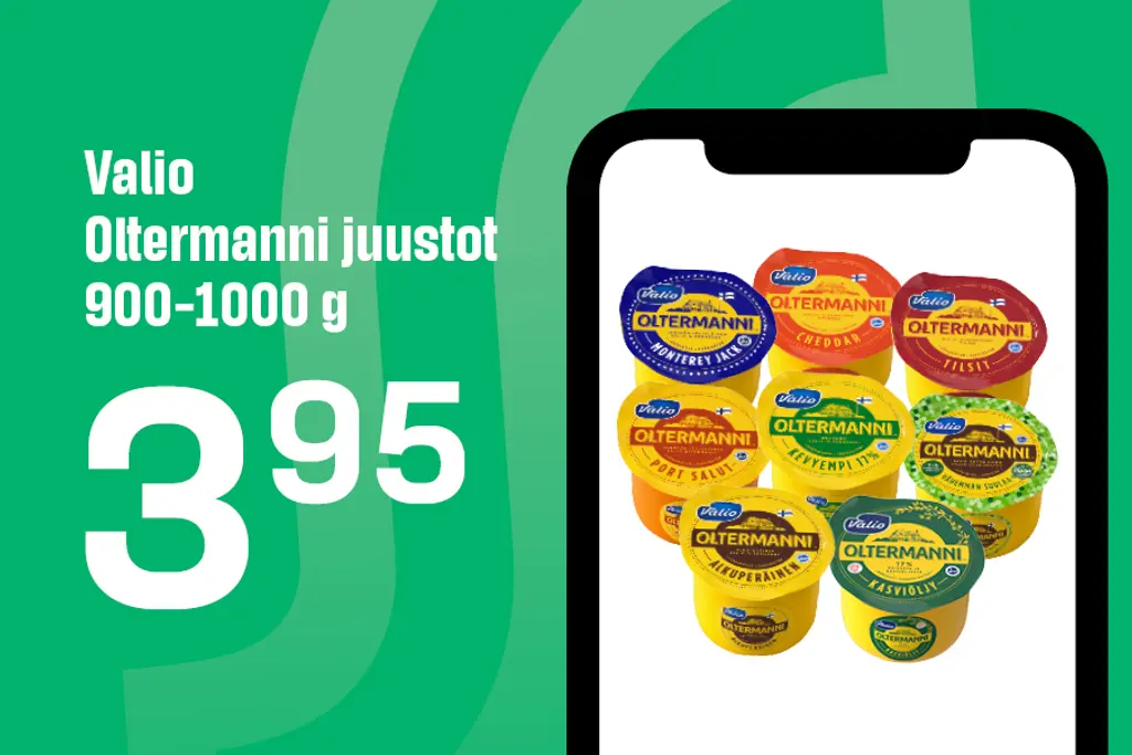 December 2025 S‑mobile benefit: Valio Oltermanni cheeses for €3.95!