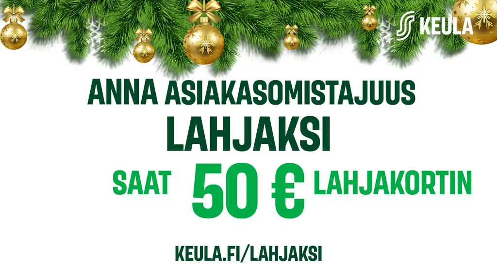 Anna Osuuskauppa Keulan asiakasomistajuus lahjaksi - lahjan antajalle 50 € lahjakortti