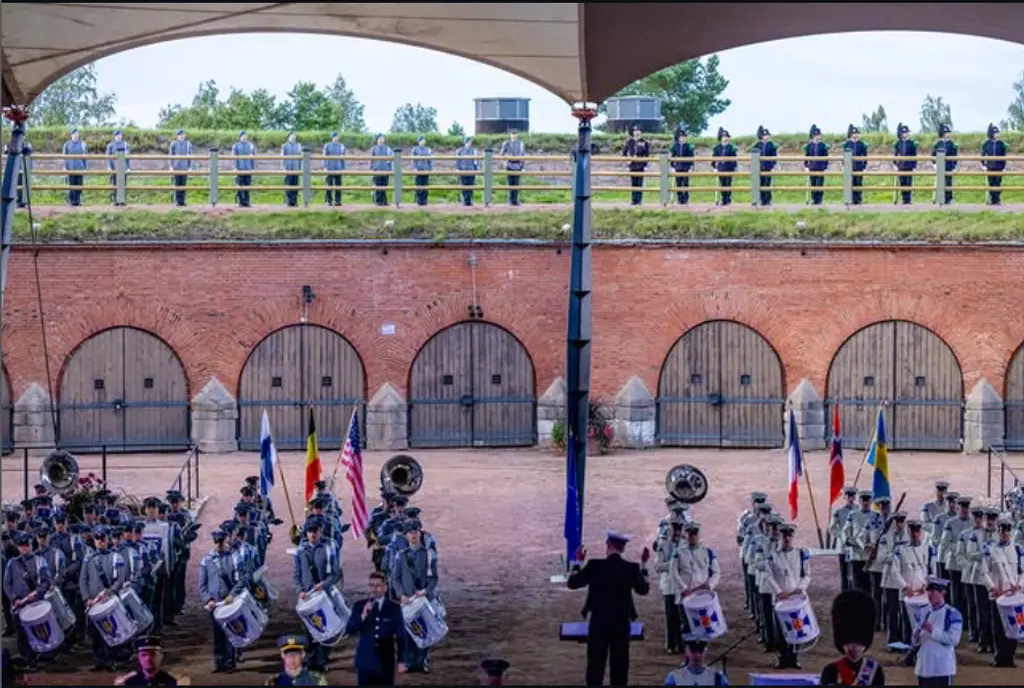 Sotilasorkesteri Hamina Bastionissa.