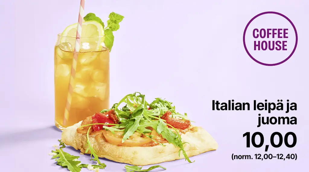 Italian leipä ja juoma 