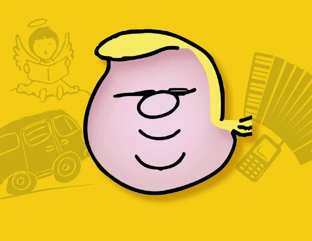 Piirroskuva Jope Ruonansuusta sarjakuva-tyylillä