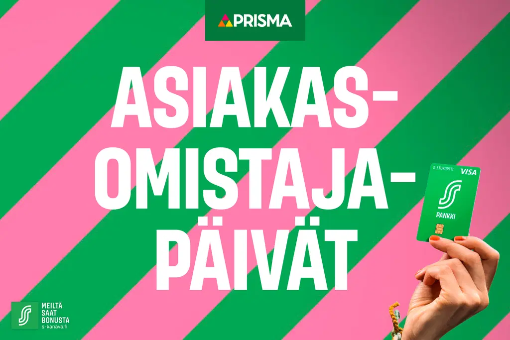 Asiakasomistajapäivät Seinäjoen Prismassa 15.–19.4.2026