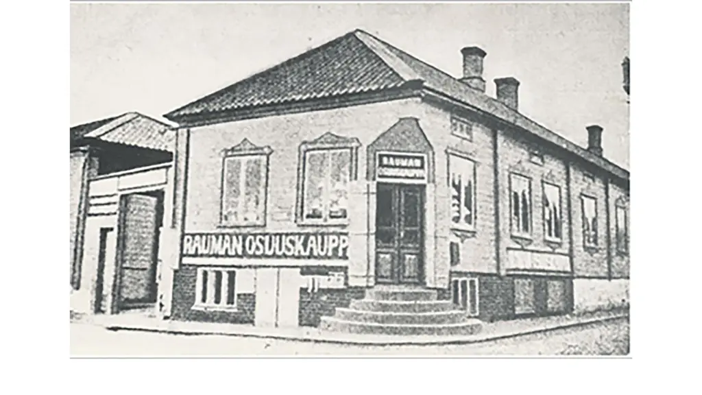 Rauman osuuskaupan kuva vuodelta 1903