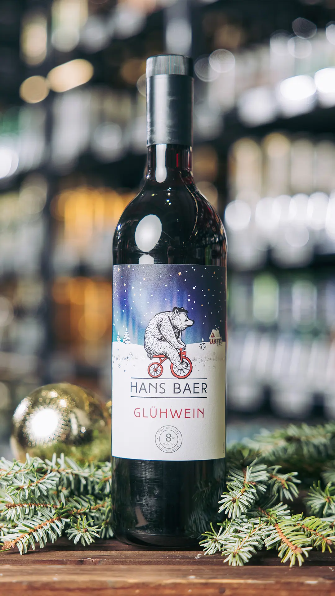 Hans Baer Glühwein 8 % 1 l