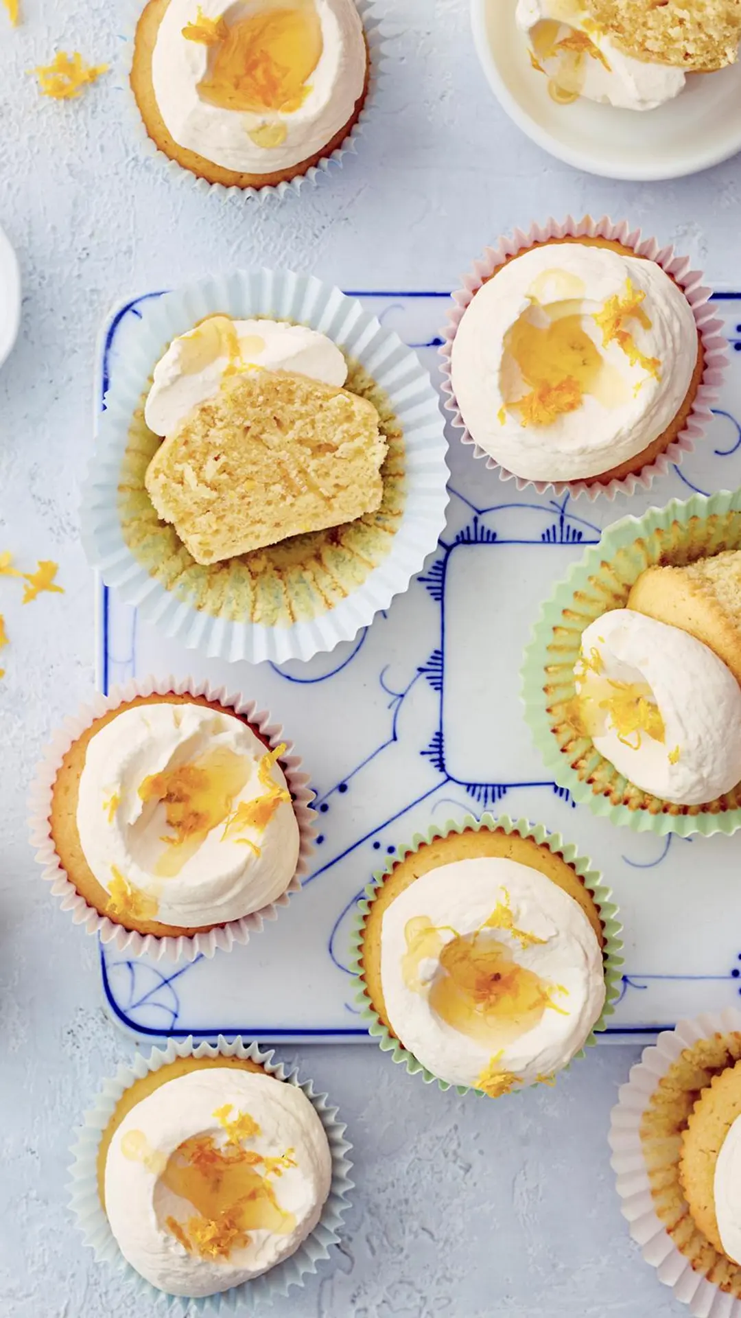 Hunajaiset appelsiini-inkiväärimuffinsit