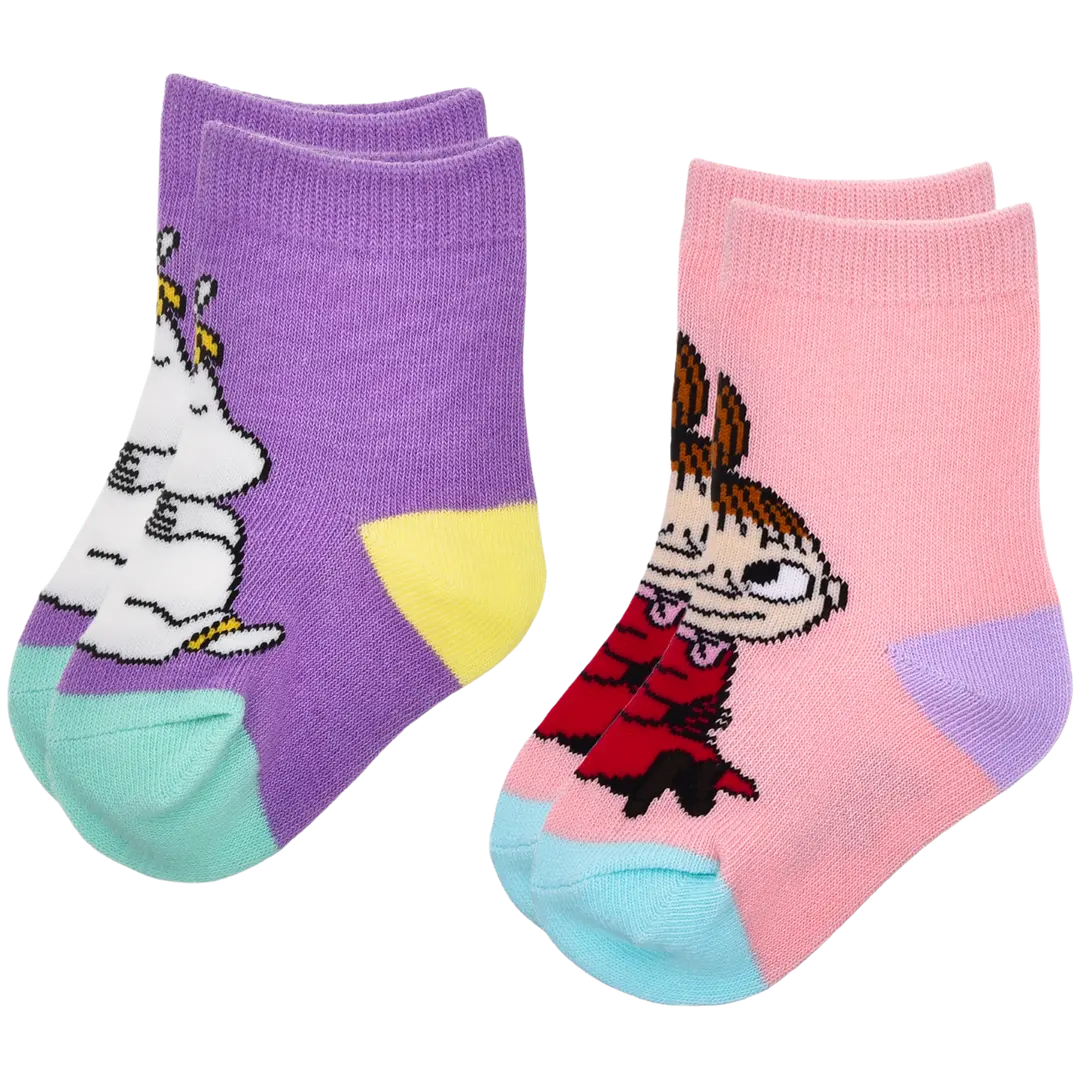 Moomin by Nordicbuddies vauvojen sukat Pikku Myy ja Niiskuneiti 2-pack