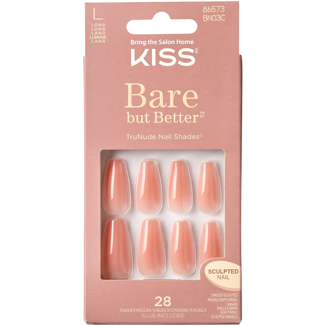 Kiss Bare but Better kynnet Nude Glow 28kpl