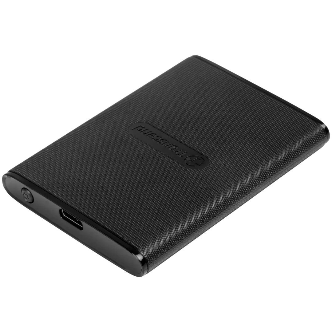 Transcend ESD270C -sarjan ulkoinen SSD kiintolevy. Kovalevyn kapasiteetti on 500GB ja se toimii USB Type-C (USB 3.1 Gen 2) liitännällä. Siirtonopeus jopa 520MB/s.
