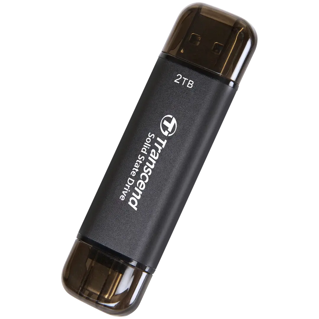 Transcend ulkoinen SSD-muisti ESD310C 2TB USB Type-C ja Type-A