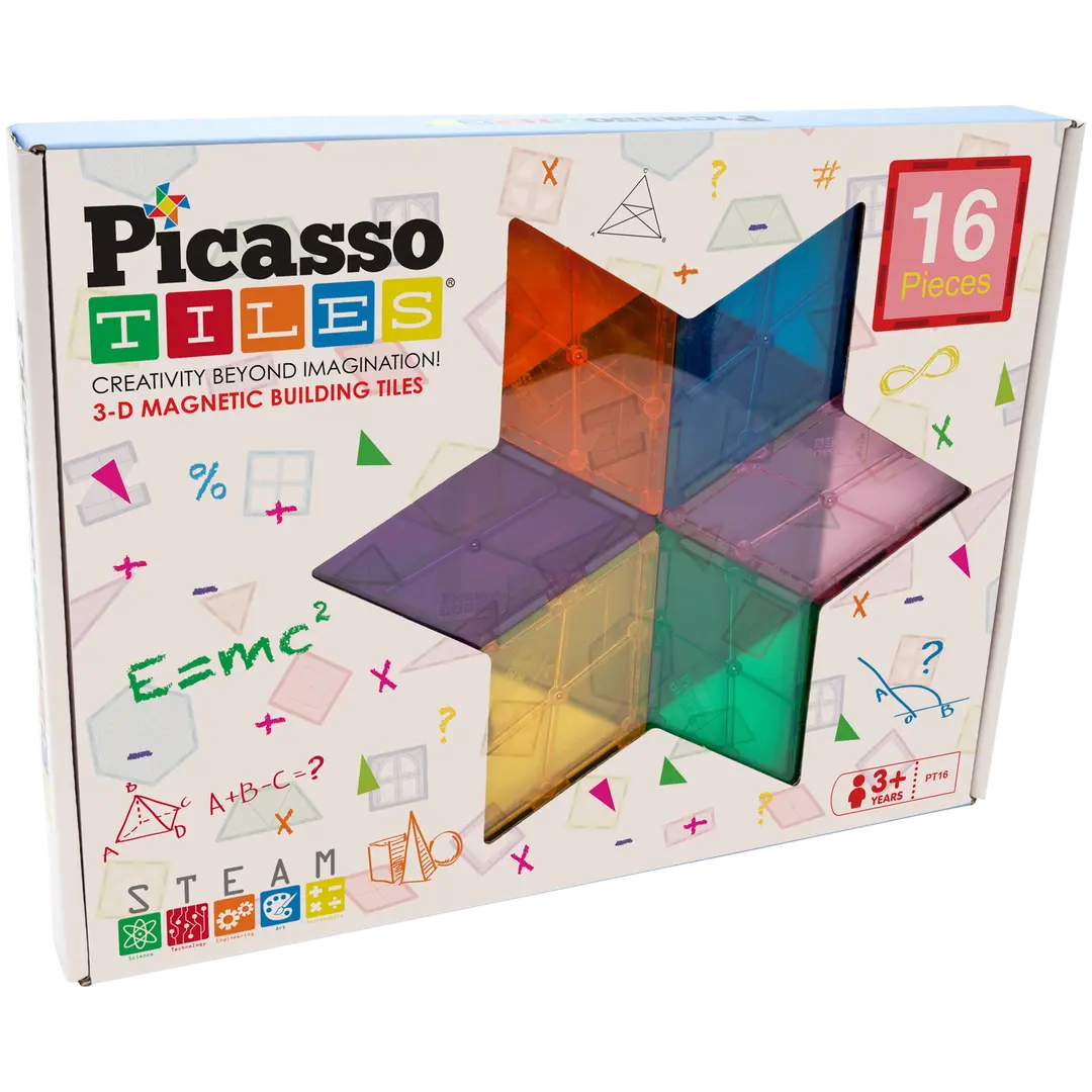 PicassoTiles magneettinen rakennussarja Geometry styles 16 osaa