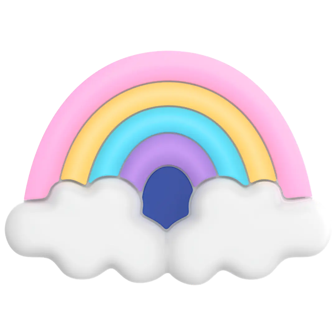 Popsockets puhelinpidike PopGrip Rainbow Fluff