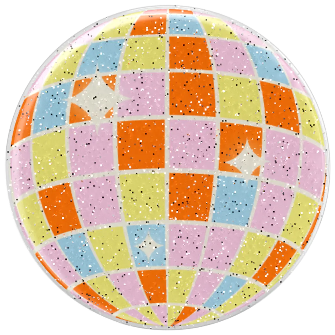 Popsockets puhelinpidike PopGrip Glitter Retro Disco